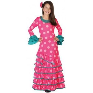 Roze Flamenco jurken voor meiden - Carnavalsjurken