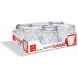 12x stuks Kaleido waterglazen 240 ml - Sapglaze/drinkglazen voordelig setje