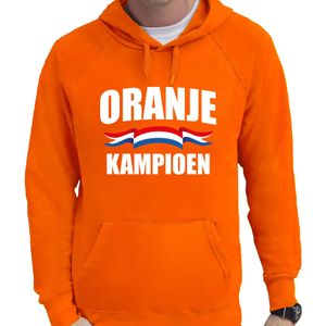 Oranje hoodie Holland / Nederland supporter oranje kampioen EK/ WK voor heren - Feesttruien