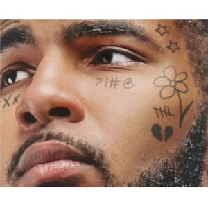 Carnaval verkleed nep tattoo set - gangster rapper thema - volwassenen - Verkleed tatoeages