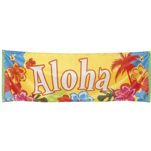 Aloha spandoeken hawaii thema - Feestbanieren