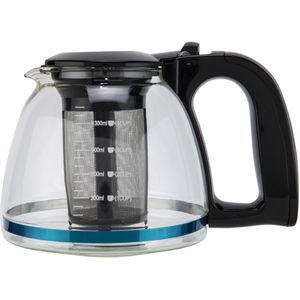 Glazen theepot 1.2 liter met filter/infuser - Theepotten