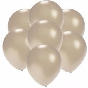 Kleine zilver metallic ballonnetjes 200 stuks - Ballonnen