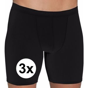 3x Sloggi basic long heren boxershort zwart 2XL - Overige artikelen