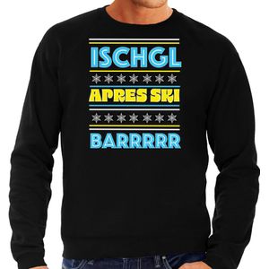 Apres ski sweater voor heren - Ischgl - zwart - apresski kroeg - skien/snowboarden - wintersport - Feesttruien