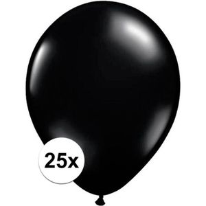 Qualatex zwarte ballonnen 25 stuks - Ballonnen
