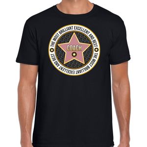 Cadeau t-shirt voor heren - coach - zwart - bedankje - verjaardag - Feestshirts