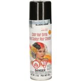 Haarverf/haarspray - 2x - oranje/zwart - spuitbus - 125 ml - Carnaval/Halloween - Verkleedhaarkleuring