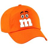 Verkleed pet voor kinderen - letter M - oranje - unisex - carnaval - themafeest - Verkleedhoofddeksels