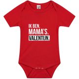 Mamas valentijn cadeau baby rompertje rood jongens/meisjes - Feest rompertjes