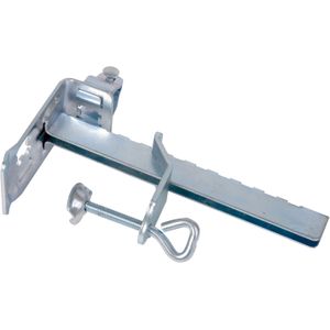 Parasolhouder - voor balkon - zilver - staal - D3,8 cm - Parasolvoeten