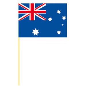 100x stuks grote coctailprikkers vlag Australie 9.5 cm - Cocktailprikkers