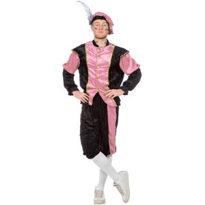 Zwart met roze Pieten pak - Carnavalskostuums