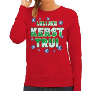 Foute kersttrui / sweater Lelijke kerst trui rood voor dames - kerst truien