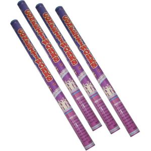 Pakket van 12x stuks party confetti shooters 80 cm - Confetti