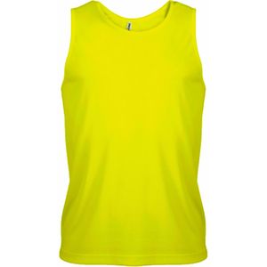 Fluor gele hardloop tanktop voor heren - Tanktops