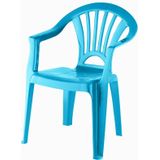 Kinderstoel hemels blauw kunststof 37 x 31 x 51 cm - Kinderstoelen