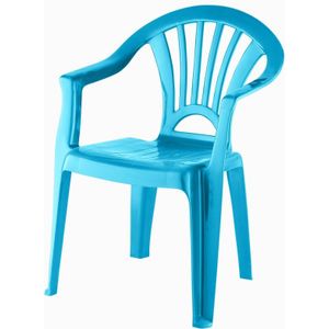 Kinderstoel hemels blauw kunststof 37 x 31 x 51 cm - Kinderstoelen