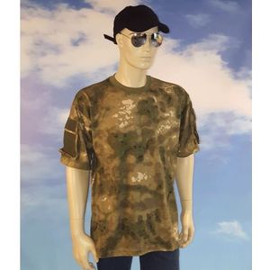 Camouflage t-shirt met zakjes voor heren - T-shirts