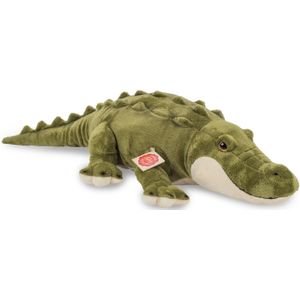 Knuffeldier Krokodil - zachte pluche stof - premium kwaliteit knuffels - groen - 60 cm - Knuffeldier