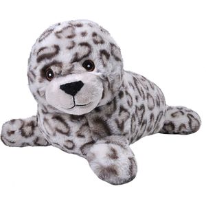 Pluche knuffel dieren Eco-kins grijze zeehond van 30 cm - Knuffeldier