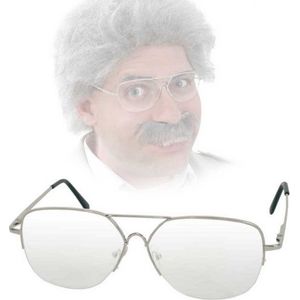 Derrick bril transparant - Verkleedbrillen