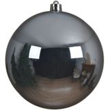 3x Grote lichtblauwe kerstballen van 14 cm glans van kunststof - Kerstbal