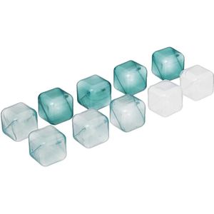 5Five IJsblokjes - 10x - herbruikbaar - gekleurd - ijsklontjes