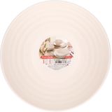 Plasticforte Kommetjes/schaaltjes - 4x - dessert/ontbijt - kunststof - D14 x 6.5 cm - Ivoor wit