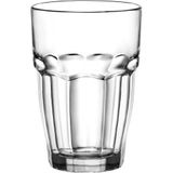 Set van 6x stuks tumbler waterglazen/drinkglazen transparant 360 ml - Drinkglazen