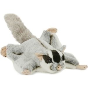 Pluche speelgoed vliegende eekhoorn dierenknuffel 28 cm - Knuffel bosdieren