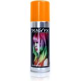 Set van 3x kleuren haarverf/haarspray van 125 ml - Groen, Oranje en Wit - Verkleedhaarkleuring