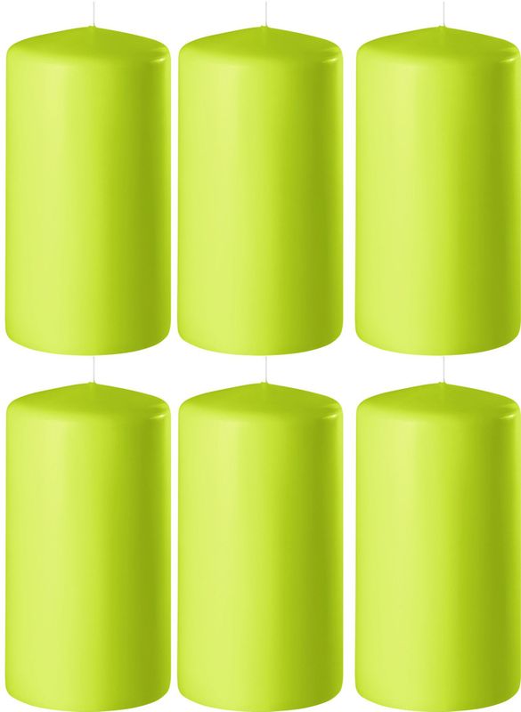 hack Email schrijven Slim 6x Lime groene woondecoratie kaarsen 6 x 10 cm 36 branduren - Stompkaarsen ( woonaccessoires) | € 21 bij Primodo.nl | beslist.nl