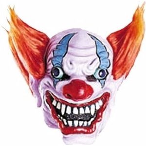 Feest masker gestoorde clown - Verkleedmaskers