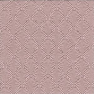 48x Luxe 3-laags servetten met patroon oud roze 33 x 33 cm - Feestservetten