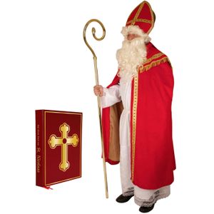 Compleet Sinterklaas kostuum inclusief boek  - Carnavalskostuums