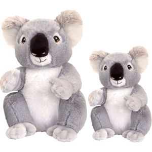 Keel Toys - Pluche Knuffel Dieren set 2x Koala Beertjes 18 en 26 cm