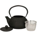 Items Kitchen Theepot Asian - gietijzer - 1300 ml - antiek zwart