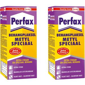 3x pakken Perfax metyl special behanglijm/behangplaksel 180 gram - Behangset