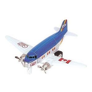 Chu  blauw vliegtuigje 12 cm - Speelgoed vliegtuigen