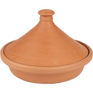 Tajine aardewerk - Agadir - terracotta - D26 x H17 cm - Oosterse stoofpan/kookpot - Kookpannen