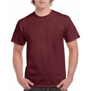 Goedkope gekleurde shirts bordeaux maroonrood voor volwassenen - T-shirts