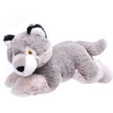 Pluche knuffel dieren Eco-kins wolf van 25 cm - Knuffeldier