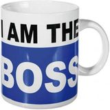 XL Koffiebeker I am the boss 700 ml - mok / beker