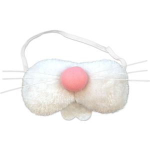 Witte verkleed neus konijn/haas voor dames/heren - Verkleedmaskers