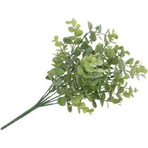 DK Design Kunstbloem Eucalyptus tak - 33 cm - groen - bundel/bosje - Kunst zijdebloemen