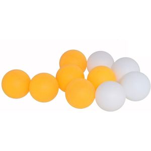 Tafeltennisballen setje - 20x balletjes - kunststof - geel/wit - pingpong - Tafeltennisballen