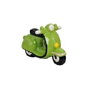 Vespa scooter spaarpot groen 20 cm - Spaarpotten