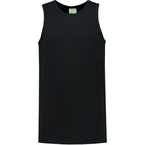 Lemon Soda Sport singlet voor heren - zwart - mouwloos shirtje - katoen elastaan - ademend M ()