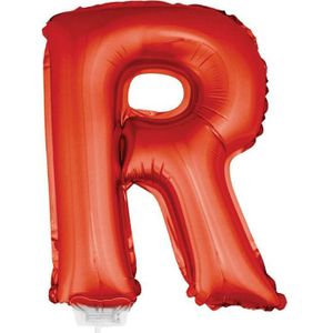 Opblaasbare letter ballon R rood 41 cm - Ballonnen